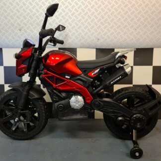 MOTOR INFANTIL GROM SUPERBIKE 12V ROJO, GAS EN EL PUÑO - INDA244-c4ks01R